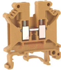 UK 5 N Orange IEC Screw Clamp Terminal Block - 30-10 AWG - 70169369 - Allied Electronics, Inc.