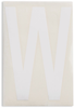 Brady Toughstripe B-514 White Indoor Polyester Letter Label - 6 in Width - 8 in Height - 8 in Character Height - Printed Msg = W - 121824 - 754473-71057 - R. S. Hughes Company, Inc.