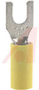 Fork Crimp Terminal; Crimp Connector; 12 to 10 AWG; 600 V; Copper; Vinyl; Fork - 70092027 - Allied Electronics, Inc.