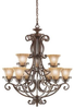 1856CZ Large Chandeliers-Glass Shade - 736218 - Capital Lighting, Inc.