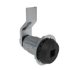Vise Action® Compression Latch, Large Size, 8 mm Square Recess, Zinc Alloy, Powder Coat, Black, 25 mm  Grip - E3-2919-055 - Southco