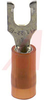 Terminal; Fork; 22 to 16 AWG; 0.136 in.(Max.); Copper; Tin; Nylon; #6; Fork - 70092029 - Allied Electronics, Inc.