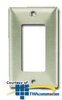 Hubbell Single Gang StyleLine Cover Plate - Stainless Steel - HPWS26 - TelephoneStuff.com