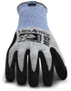 Hexarmor 9000 Black/Blue/Gray 7 Coretek/Superfabric Cut-Resistant Gloves - ANSI 5, EN 388 5 Cut Resistance - Latex Palm Only Coating - 9015 SZ 7 - 9015 SZ 7 - R. S. Hughes Company, Inc.