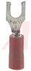 Fork Crimp Terminal; Crimp Connector; 22 to 16 AWG; 600 V; Copper; Vinyl; Fork - 70092021 - Allied Electronics, Inc.
