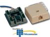 Suttle 4 Conductor, 110-IDC Terminal Simplex Modular Jack - 103A4 - TelephoneStuff.com