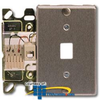 Suttle Stainless Steel 6-Conductor Wallplate with Mounting.. - 630B6 - TelephoneStuff.com