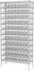 Shelving, Wire Shelving Kit, 14x36x74, 96 Bins - AWS143630120SC - Akro-Mils, Inc.