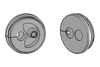 KEL-QTE | Round PluggableCcable Entry Plates- for Cables with Connectors, Tool-Less Assembly / IP54 - 43413 - icotek Corp