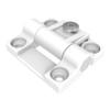 Adjustable Torque Hinge, Sy mmetric, Medium Size, Acetal Copolymer, Natural, White -- E6-10-301-10 - Image