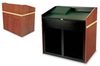 Deluxe 4-Foot Multimedia Console with Wood Veneer Exterior - 8445 - Visual Sound, Inc.
