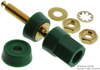 Hex Head Binding Post, 30A, Turret Green; Product Range Pomona - 78B1778 - Newark, An Avnet Company
