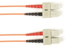 1-m, SC-SC, 50-Micron, Multimode, Plenum, Orange Fiber Optic Cable -- FOCMP50-001M-SCSC-OR - Image
