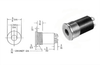 Threaded Telephone Jack -- TJT-125
