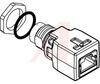 Adapter M12-RJ45, straight, 4 pole (IP 65/67) - 70104049 - Allied Electronics, Inc.
