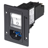 IEC Appliance Inlet C14 or C18 with Circuit Breaker TA35 2-pole with thermal or thermal-magnetic release -- DG11 - Image