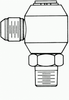 JIC to Pipe Elbow 90° Live Swivel -- LS-2501-04-04 - Image