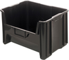 Recycled Ultra Hang & Stack Bin, Black; Bin Colour Quantum Storage - 42AC5461 - Newark, An Avnet Company