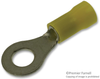 Terminal, Ring Tongue 1/4In Crimp Yellow; Stud Size - Metric Amp - Te Connectivity - 96F7927 - Newark, An Avnet Company