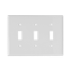 3-Gang Toggle Wall Plates, Thermosetting Standard Size Glossy Finish - 3013U - Suzhou Ele Mfg Co., Ltd.