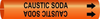 Brady Bradysnap-On B-915 Black on Orange Plastic Snap-On Pipe Marker - 1/2 in Character Height - Printed Msg = CAUSTIC SODA - 4308-A - 754473-66965 - R. S. Hughes Company, Inc.