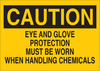 Brady B-555 Aluminum Rectangle Yellow Chemical, Biohazard, Hazardous & Flammable Material Sign - 10 in Width x 7 in Height - 40840 - 754476-40840 - R. S. Hughes Company, Inc.