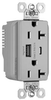 Usb Charger Rcpt, 2Port, 125V, Grey; Product Range Legrand Pass & Seymour - 22AC2698 - Newark, An Avnet Company