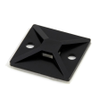 HellermannTyton MB5A0C2 Cable Tie, Zip Tie, Mounting Base Black 4-Way-Adhesive and # 8 Screw - 21246 - Waytek, Inc.