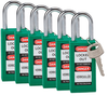 Green Long Body Safety Padlock - 123398 - Brady Corporation