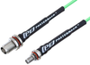 SMA Female Bulkhead to TNC Female Bulkhead Low Loss Cable 12 Inch Length Using PE-P160LL Coax - PE3C5266-12 - Pasternack