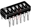 SWITCH,DIP,SUBMINIATURE,RAISED ACTUATOR,4 POSITIONS,12.2MM - 70175448 - Allied Electronics, Inc.