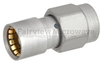 Slide-On BMA Jack to SMA Male (Plug) Adapter, Passivated Stainless Steel Body, High Temp, 1.25 VSWR -- FMAD1107 - Image