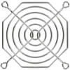 80mm Wire Form Fan Guard, 304 Stainless Steel - 08156-SS - Qualtek Electronics Corp.