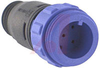 Cable Connector, In-Line; 6; Plug; 4.5 to 5.0 mm; Flex In-Line Body; 5 A; 125 - 70098887 - Allied Electronics, Inc.