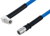 Plenum QMA Male to QMA Male Right Angle Low PIM Cable 50 cm Length Using SPP-250-LLPL Coax , LF Solder - PE3C5875-50CM - Pasternack
