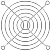 92mm Wire Form Fan Guard, Bright Nickel Chrome Finish - 8189 - Qualtek Electronics Corp.