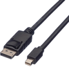 Audio Cable, Dp-Mini Dp Plug, 1M, Black; Connector To Connector Roline - 43AC9854 - Newark, An Avnet Company