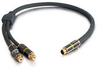 1.5ft SonicWave&reg; One S-Video Male to Two RCA Coax Female Y-Cable -- 2202-40022-001 - Image