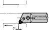 Trigon Negative Rake 5° Reverse Lead - Style L for Ceramic Inserts - Greenleaf Corporation