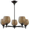 10155/5DR-GLD Mid. Chandeliers-Glass Up - 638237 - Capital Lighting, Inc.