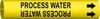 Brady Bradysnap-On B-915 Black on Yellow Plastic Snap-On Pipe Marker - 3/4 in Character Height - Printed Msg = PROCESS WATER with Right Arrow - 4112-B - 754476-47955 - R. S. Hughes Company, Inc.
