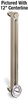 Aluminum Liquid Level Gage with Dial Thermometer, 33” Centerline, 3/8