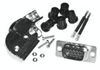 15 pin-HD Male Connector and Right Angle Hood Assembly - Solder Type - CVD RA01-15HD - Visual Sound, Inc.