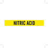 Brady B-946 Black on Yellow Vinyl Self-Adhesive Pipe Marker - 2 1/4 in Height - 2 in Character Height - 14 in Length - Printed Msg = NITRIC ACID - 7197-1 - 754476-79601 - R. S. Hughes Company, Inc.