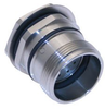 MCV, M23, Receptacle, 19 Pole, Female Straight, Crimp, 4A, PG13.5, Front Mount, Nickel Brass - MCV-19FR-PG13.5-CC - Mencom Corporation