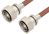 7/16 DIN Male to 7/16 DIN Male Cable 60 Inch Length Using RG393 Coax, LF Solder, RoHS - PE3205LF-60 - Pasternack