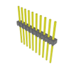 Headers, Male Pins - 612-MTSW-110-11-L-S-340-ND - DigiKey