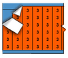 Solid Numbers Wire Marker Card - Black on Orange - WM-3-OR-PK - Brady Corporation