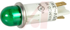 Indicator, Pnl-Mnt;Neon;Green;0.500 In;105-125 VAC;Lens,Dome;0.187 Terminals - 70117770 - Allied Electronics, Inc.