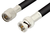 75 Ohm TNC Male to 75 Ohm BNC Male Cable 60 Inch Length Using 75 Ohm RG6 Coax, RoHS - PE35350LF-60 - Pasternack